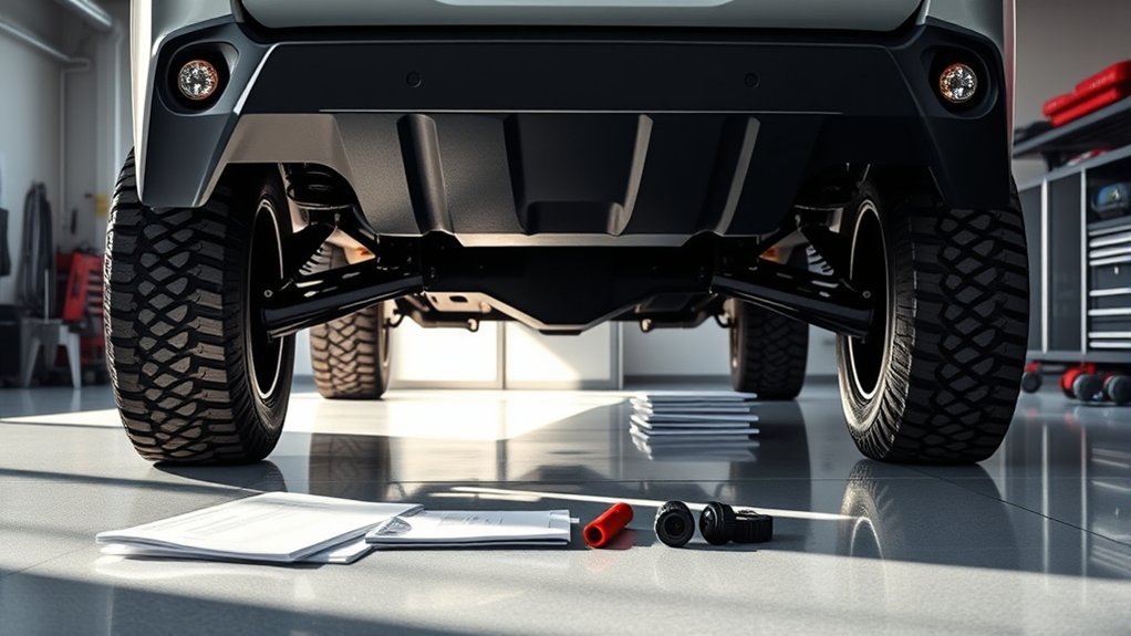 Inspection and warranty checklist for a Toyota RAV4 lift kit