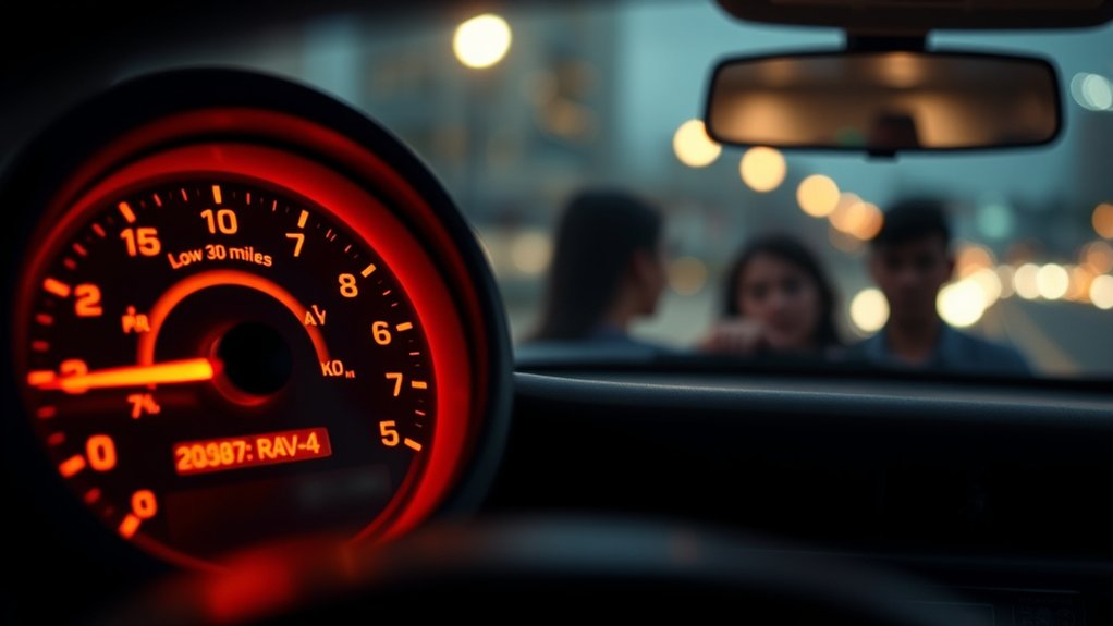 Toyota RAV4 low-fuel warning and the risks of driving near empty