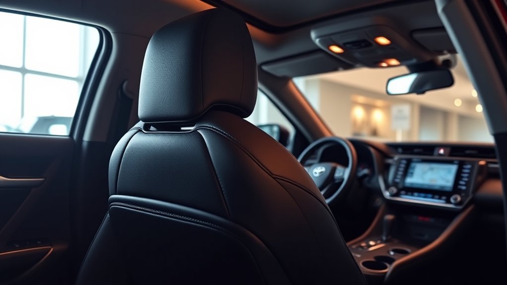 Upper-trim 2026 Toyota RAV4 interior with upgraded seating and multimedia features