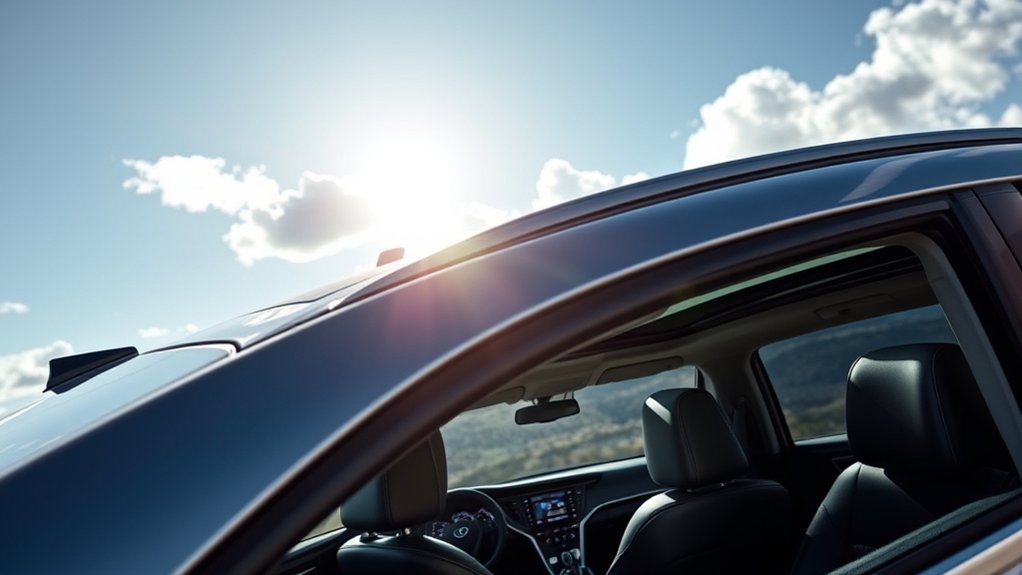 luxury moonroof enhances comfort