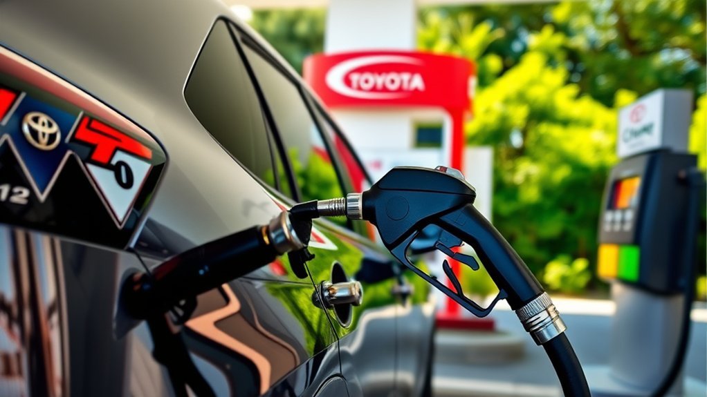 Toyota RAV4 driving efficiently with proper tire pressure and smooth acceleration