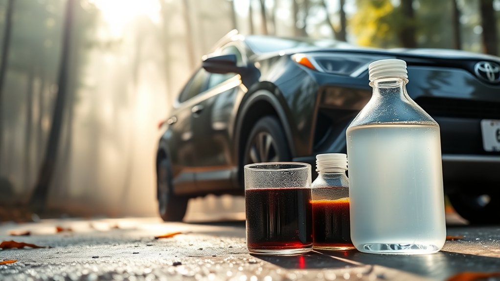 Moisture lowering the boiling performance of Toyota RAV4 brake fluid