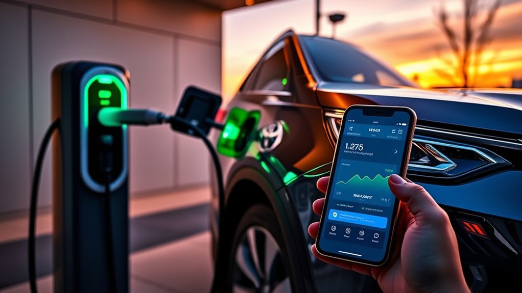 Toyota RAV4 EV charging progress indicators