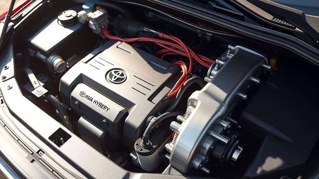 Toyota RAV4 Hybrid traction battery storing energy recovered through regenerative braking