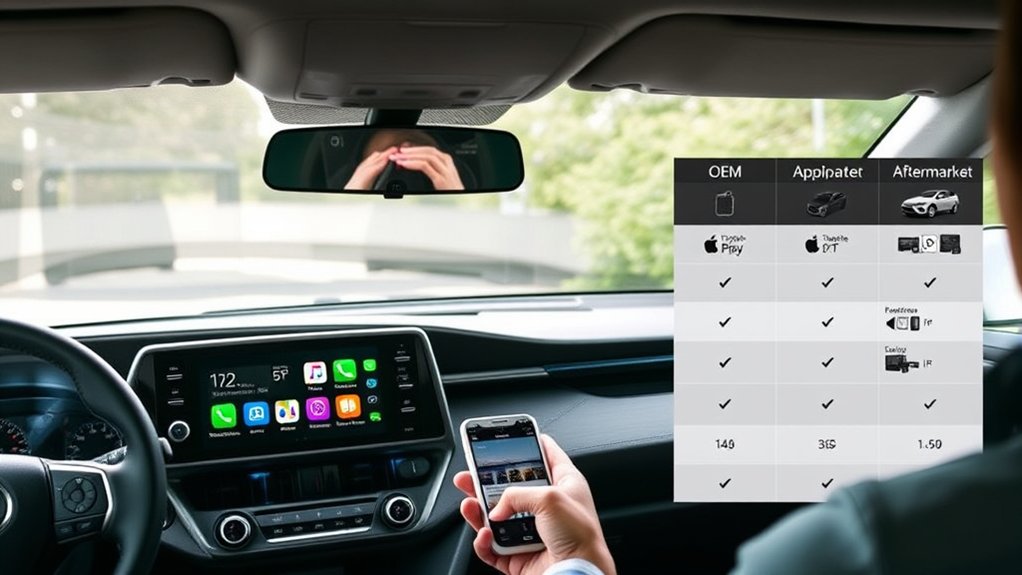 OEM versus aftermarket Apple CarPlay costs for a Toyota RAV4