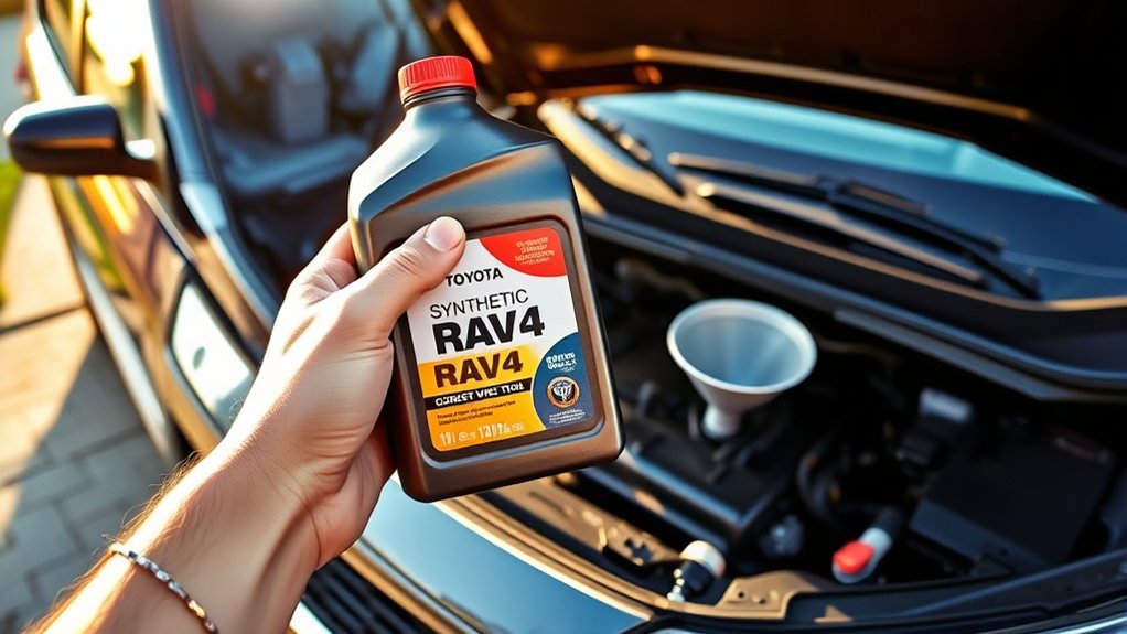 choosing the correct engine oil for a Toyota RAV4