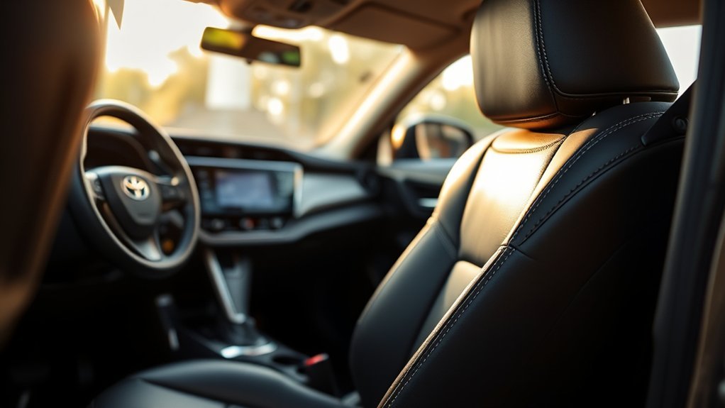 Driver using Toyota RAV4 memory seat controls for a personalized seating position