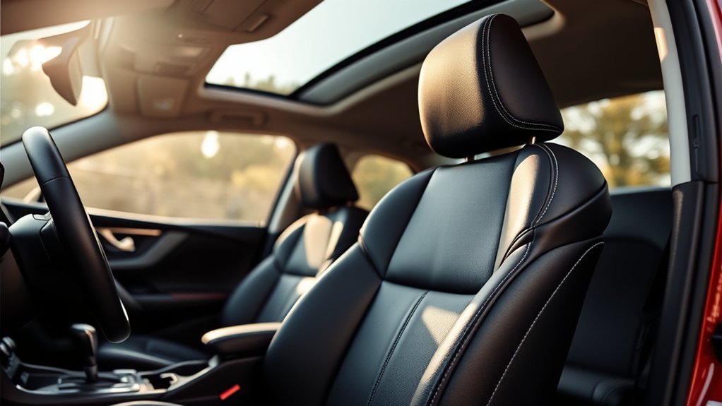 Power seat controls for adjusting driving position and lumbar support