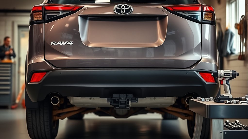 prepare rav4 for hitch installation