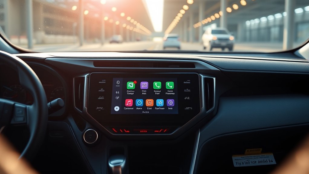 Toyota RAV4 multimedia screen showing Android Auto compatibility