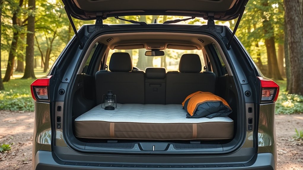 RAV4 camping mattress options for sleeping in the cargo area