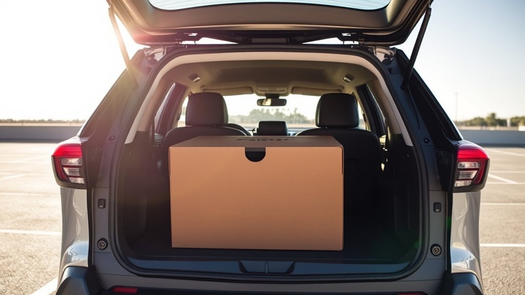 rav4 comfortably fits bike boxes