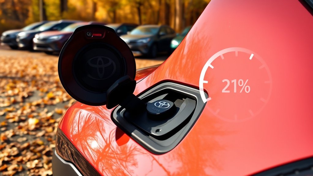 Toyota RAV4 fuel tank capacity compared with Honda CR-V and Mazda CX-5