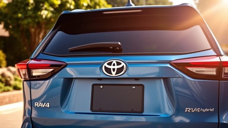 rav4 hybrid backup camera standard