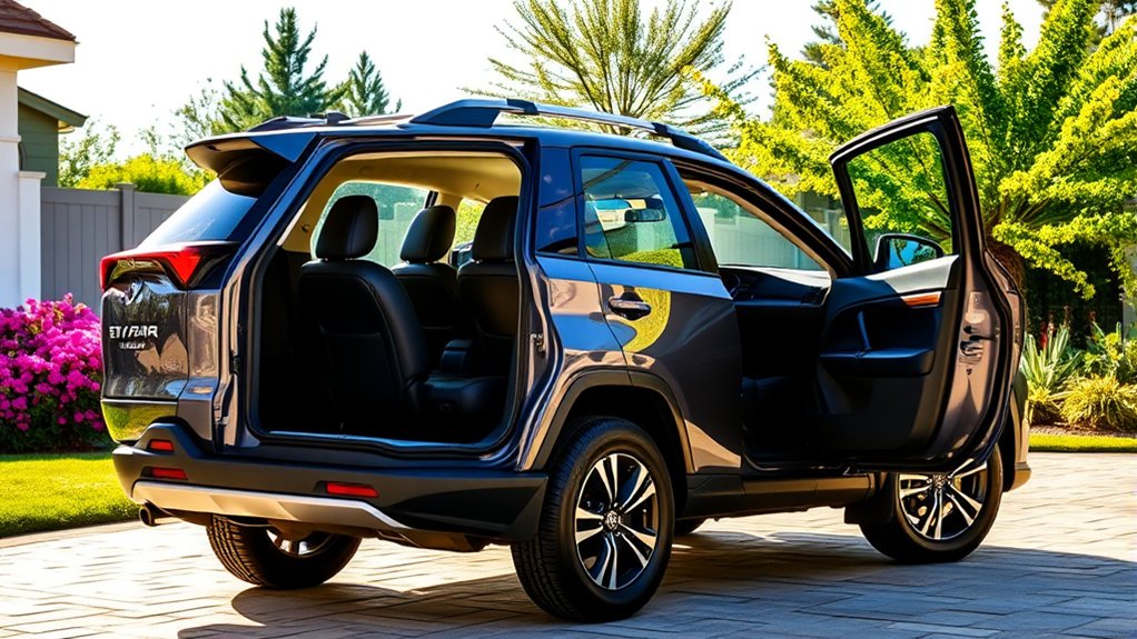 Current Toyota RAV4 two-row cabin without third-row seating