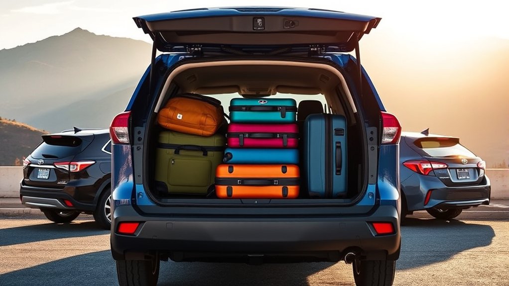 rav4 luggage capacity comparison