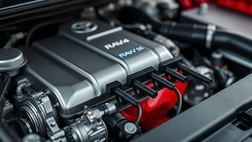 Locating and identifying RAV4 air-fuel ratio and oxygen sensors before replacement
