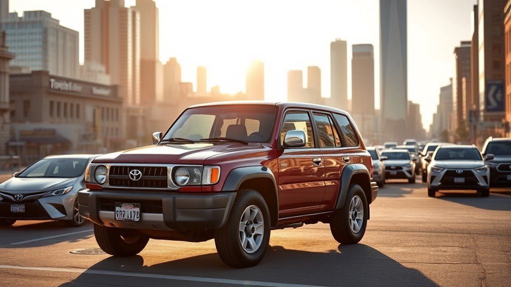 Modern Toyota RAV4 representing the growth of the compact crossover SUV market