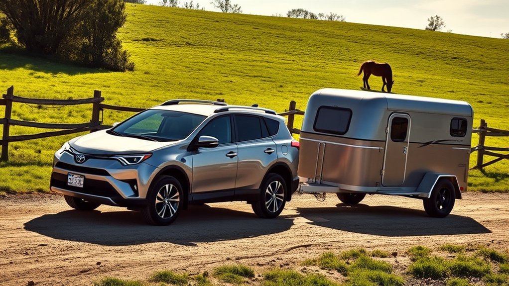 Toyota RAV4 towing-capacity comparison by model year and powertrain
