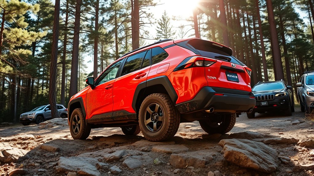 Toyota RAV4 TRD Off-Road showing its ground-clearance limitations
