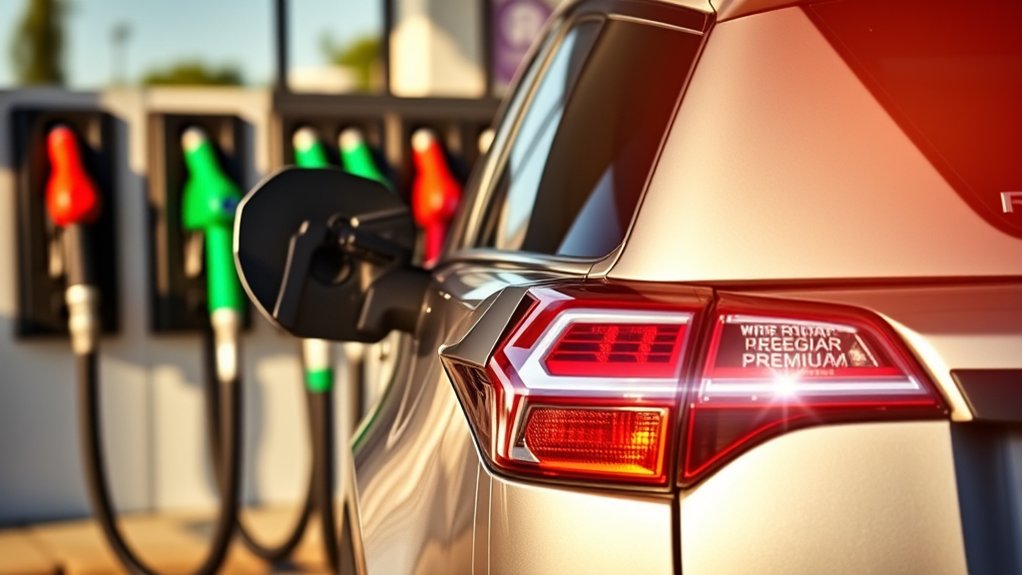 2016 Toyota RAV4 fuel recommendation of 87-octane regular unleaded gasoline