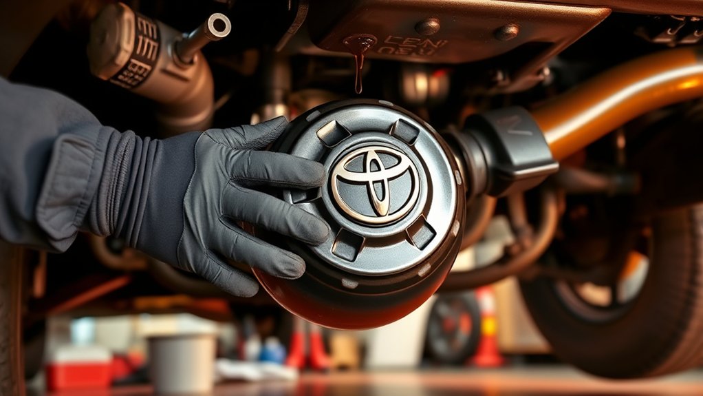 Toyota RAV4 rear differential and transfer case gear oil maintenance