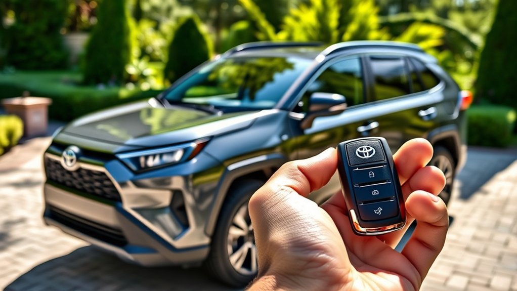 Toyota RAV4 LE key fob used for remote start