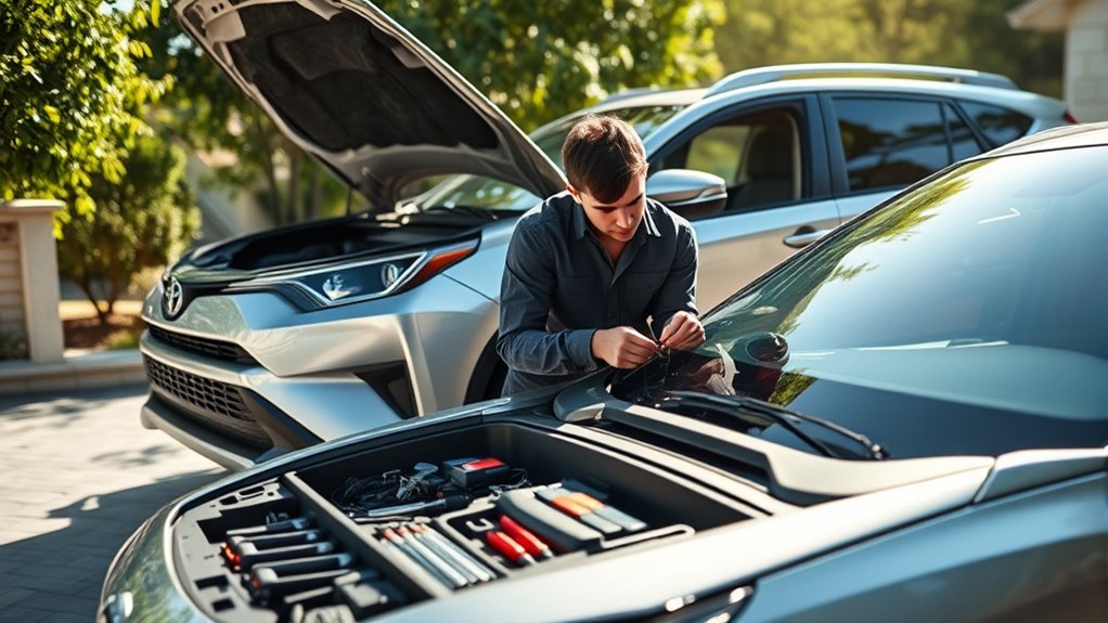 Toyota RAV4 remote start system used to precondition the cabin