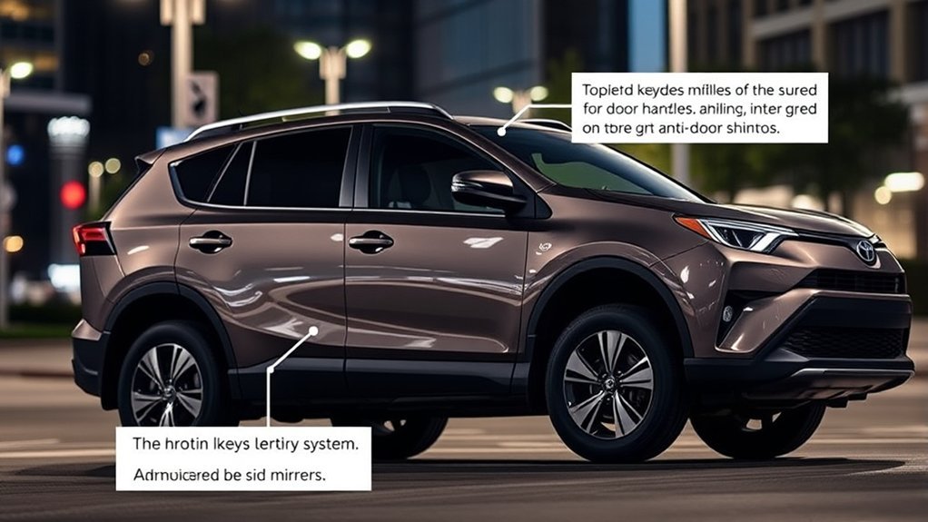 Toyota RAV4 anti-theft and engine immobilizer security features