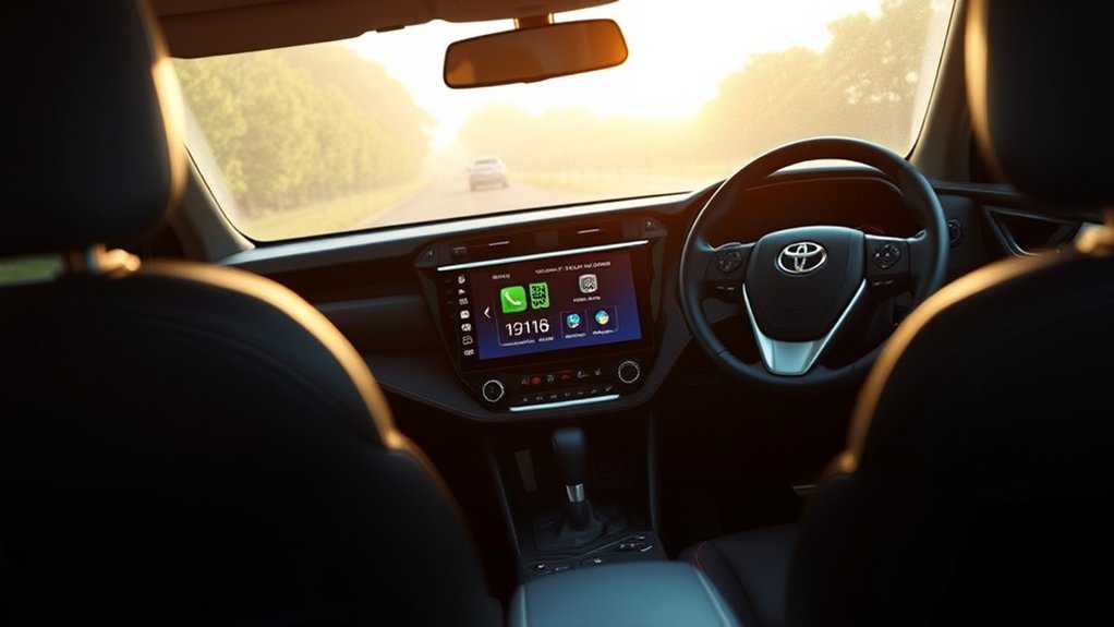 Using Apple CarPlay safely in a Toyota RAV4 Hybrid