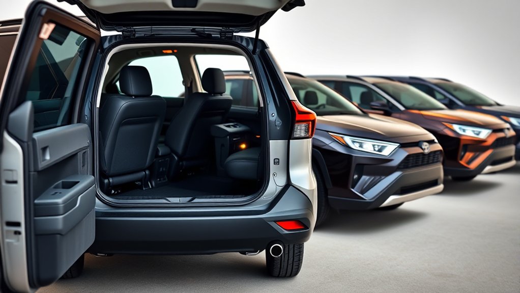 Toyota RAV4 seating capacity by generation