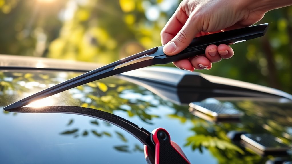 securely install wiper blades