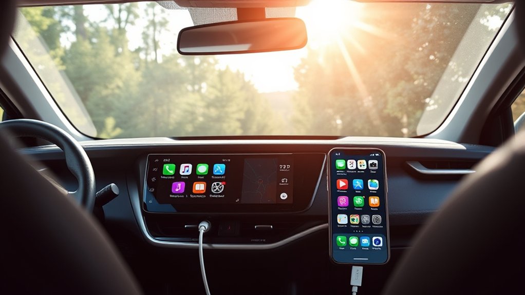 setting up Android Auto navigation in a Toyota RAV4