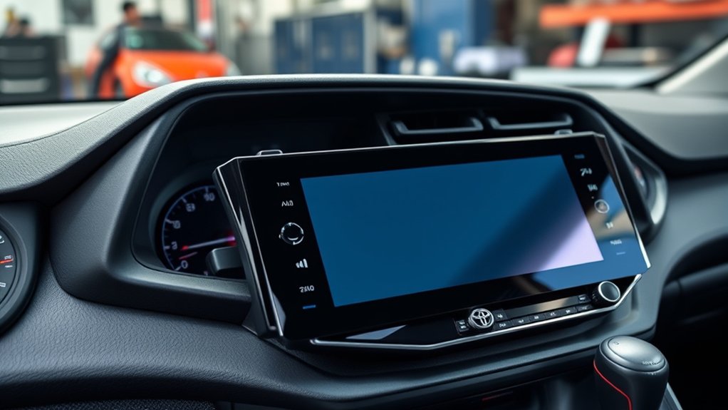Toyota RAV4 multimedia screen upgrade with smartphone connectivity