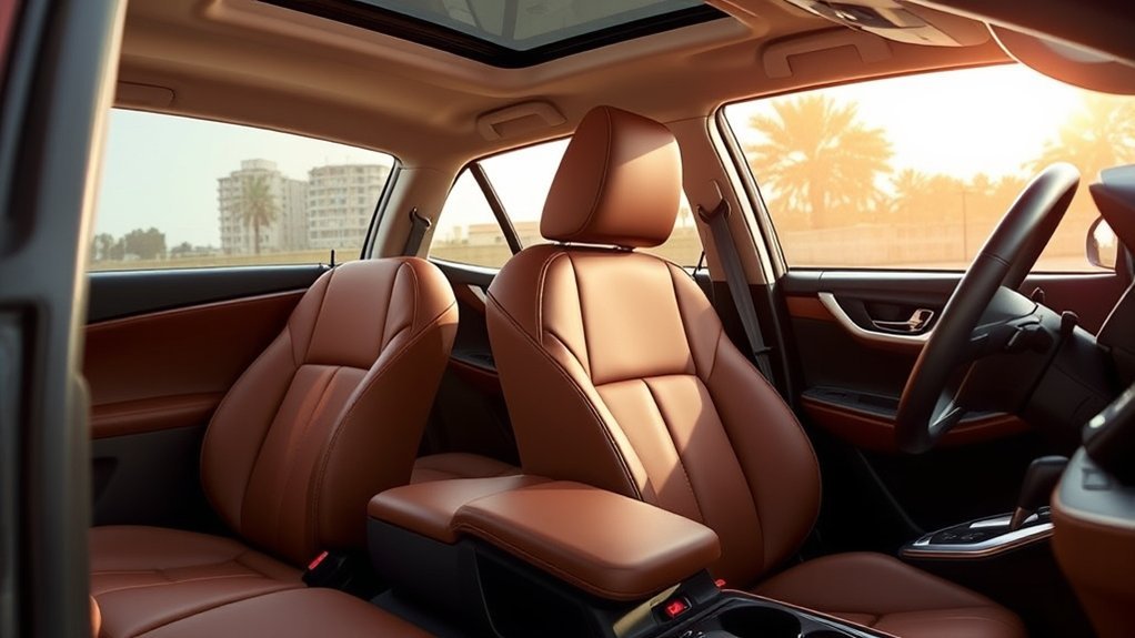 SofTex leather-like material in a Toyota RAV4 interior
