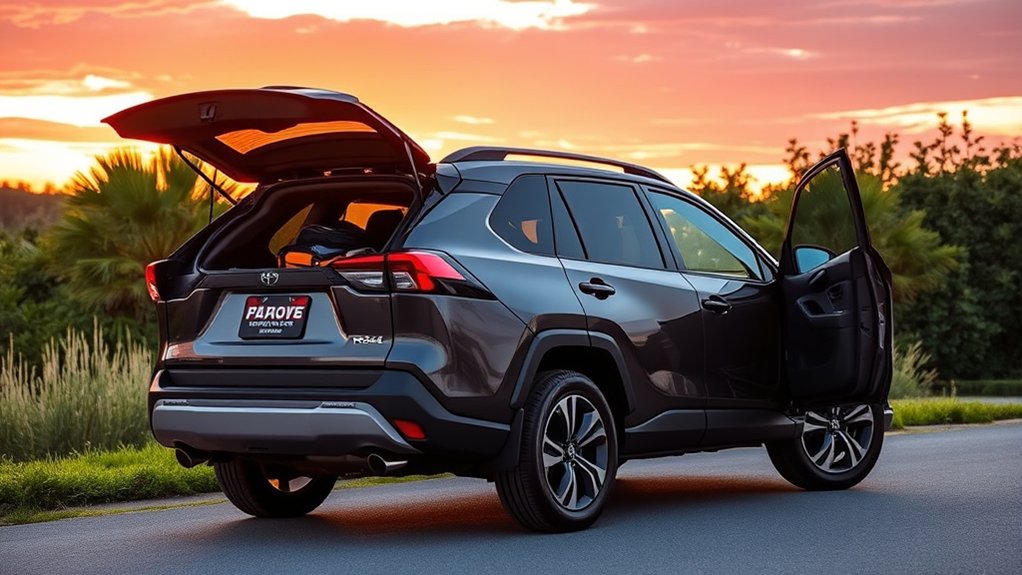 2026 Toyota RAV4 LE rear cargo area capacity