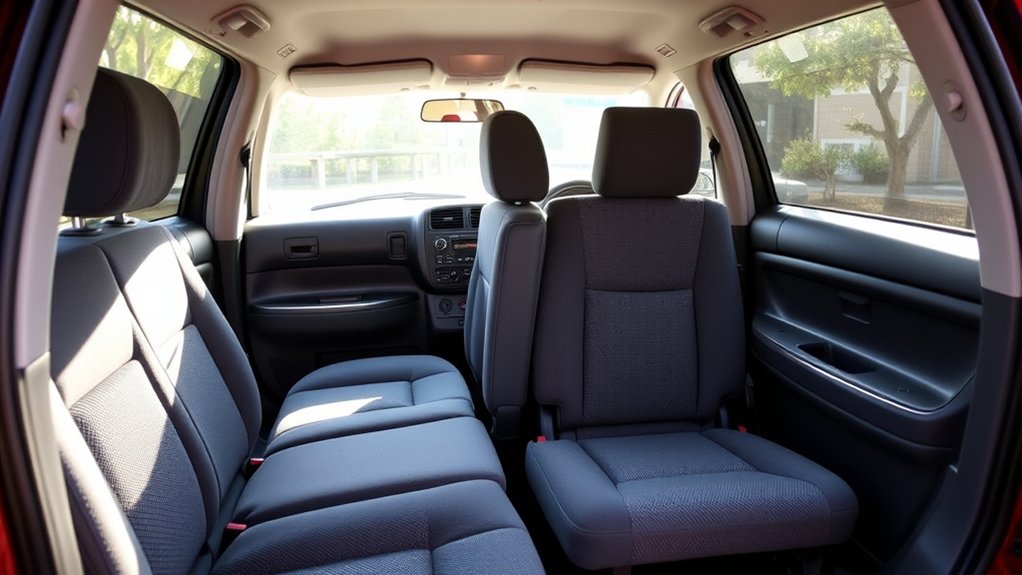 Five-passenger seating in a second-generation Toyota RAV4