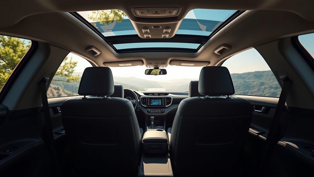 Toyota RAV4 passenger cabin with seating storage and climate controls