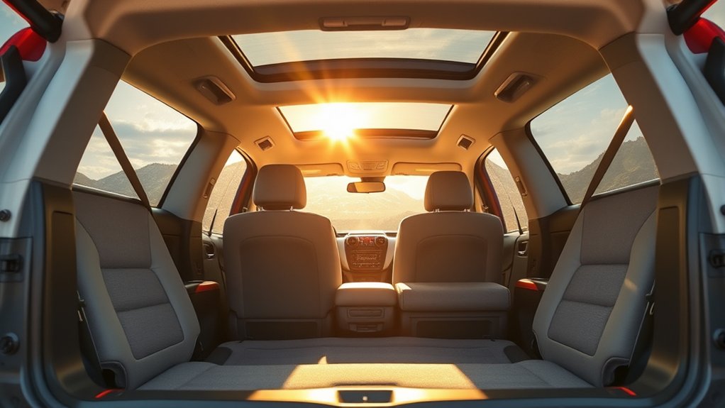 Toyota RAV4 interior with roomy front and rear seating