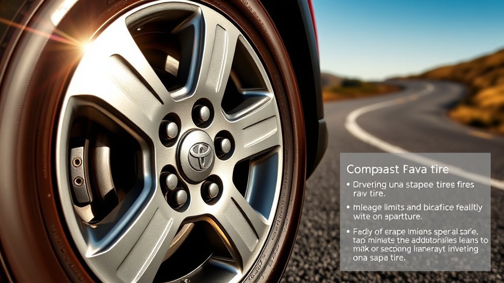Toyota RAV4 compact and full-size spare tire types