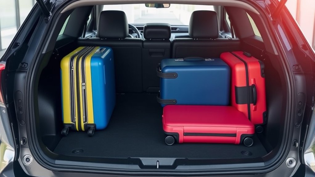 suitcase capacity in rav4
