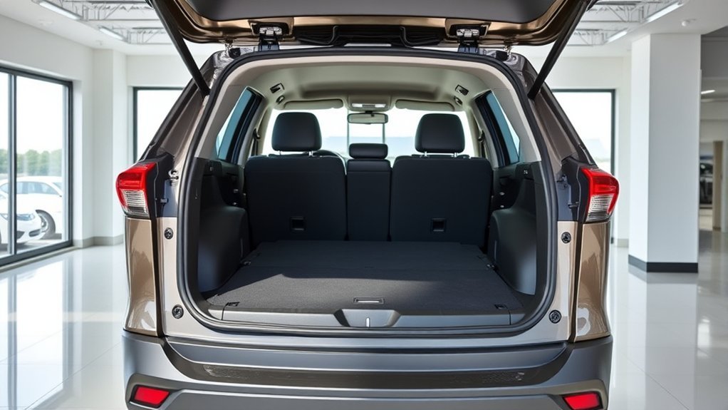Toyota RAV4 third-row seat reducing available cargo space