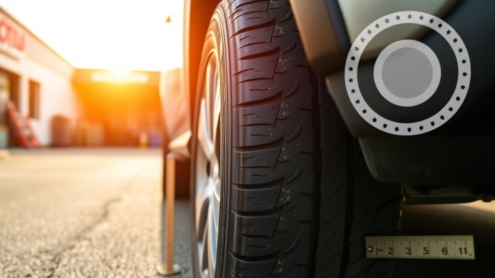 Toyota RAV4 tire replacement signs including tread wear and sidewall damage