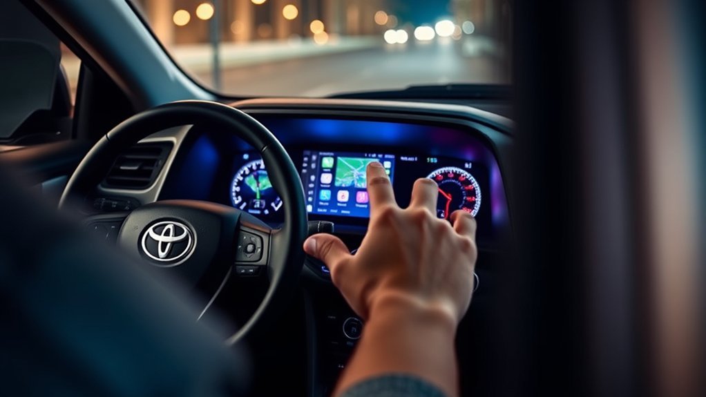 navigation apps that can be used through a Toyota RAV4 display