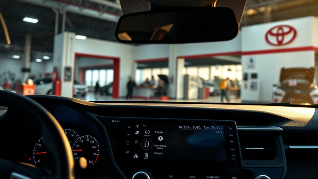 Toyota owner manual and dealership support for RAV4 compass features