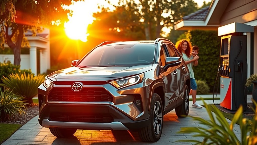 Buyer comparing Toyota RAV4 trims, costs, fuel economy, and features