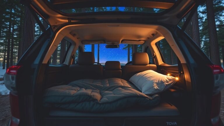 toyota rav4 car camping comfort