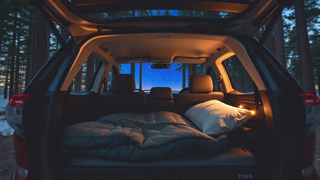 toyota rav4 car camping comfort