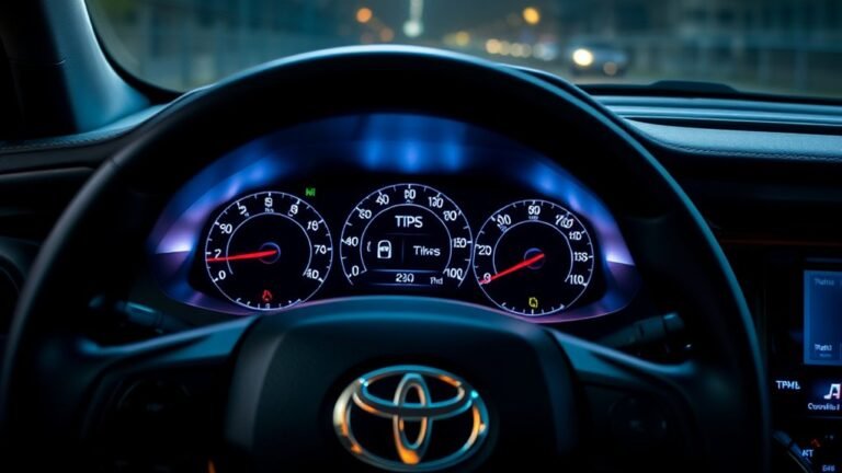 toyota rav4 tire pressure display