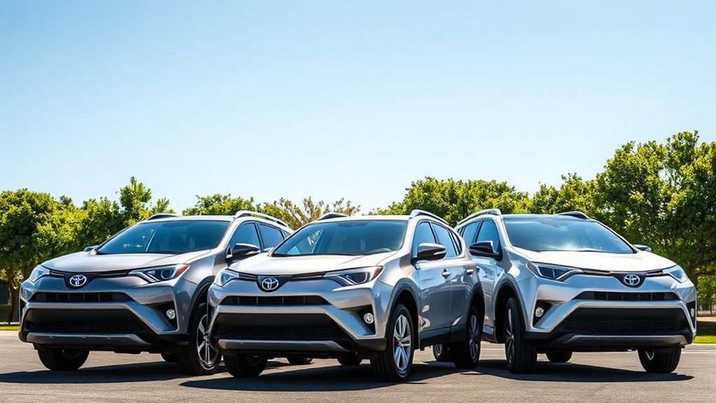 Toyota RAV4 LE, XLE Premium, XSE, and Limited value comparison